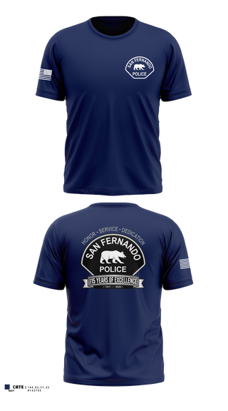 Old School Cotton Feel Shirt, San Fernando Police Department, Police, Teamtime, Team time, sublimation, custom sports apparel, team uniforms, spirit wear, spiritwear, sports uniforms, custom shirts, team store, custom team store, fundraiser sports, apparel fundraiser