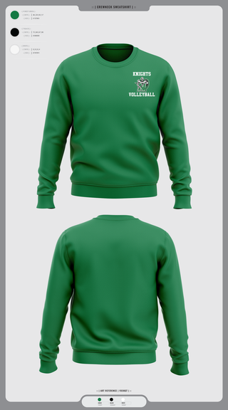 Crew Neck Sweatshirt, Nordonia Knights Volleyball, Men's Volleyball, Teamtime, Team time, sublimation, custom sports apparel, team uniforms, spirit wear, spiritwear, sports uniforms, custom shirts, team store, custom team store, fundraiser sports, apparel fundraiser