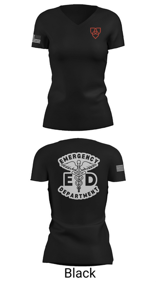 Womens Short Sleeve Vneck Shirt, Albany Memorial Hospital, , Teamtime, Team time, sublimation, custom sports apparel, team uniforms, spirit wear, spiritwear, sports uniforms, custom shirts, team store, custom team store, fundraiser sports, apparel fundraiser