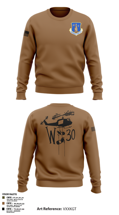Crew Neck Sweatshirt, 145th LRS/LGVM, , Teamtime, Team time, sublimation, custom sports apparel, team uniforms, spirit wear, spiritwear, sports uniforms, custom shirts, team store, custom team store, fundraiser sports, apparel fundraiser