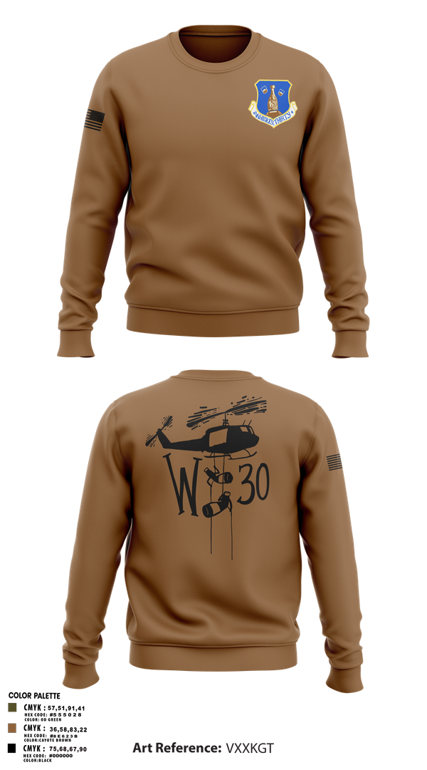 Crew Neck Sweatshirt, 145th LRS/LGVM, , Teamtime, Team time, sublimation, custom sports apparel, team uniforms, spirit wear, spiritwear, sports uniforms, custom shirts, team store, custom team store, fundraiser sports, apparel fundraiser