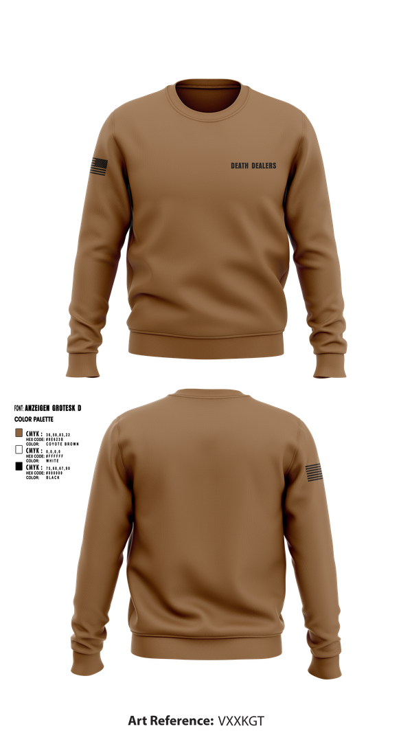 Crew Neck Sweatshirt, Death dealers, , Teamtime, Team time, sublimation, custom sports apparel, team uniforms, spirit wear, spiritwear, sports uniforms, custom shirts, team store, custom team store, fundraiser sports, apparel fundraiser