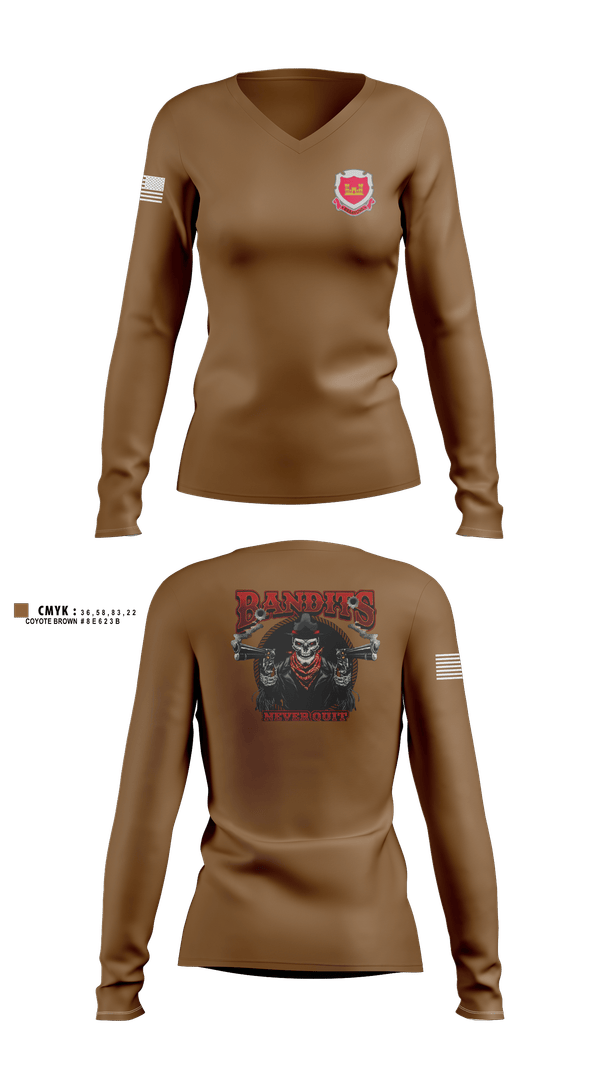 Womens Long Sleeve Vneck Shirt, 1156 ENCO, Army, Teamtime, Team time, sublimation, custom sports apparel, team uniforms, spirit wear, spiritwear, sports uniforms, custom shirts, team store, custom team store, fundraiser sports, apparel fundraiser