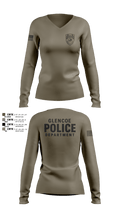Glencoe Police Department Women's Long Sleeve V-neck Shirt - 3