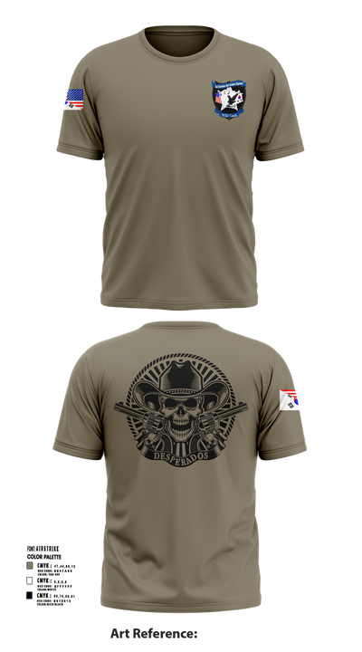 Desperados 24416506 Short Sleeve Performance Shirt - 102