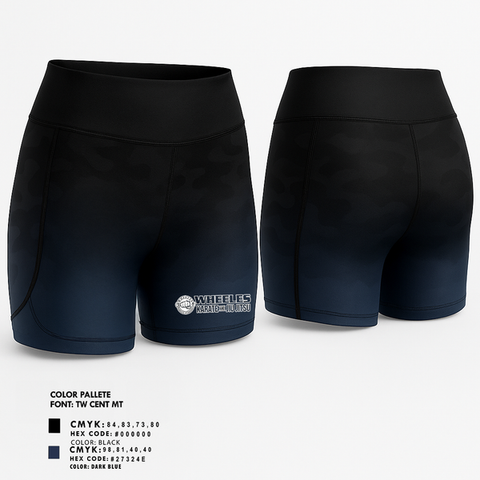 Womens Shorts, Wheeles Karate & Jiujitsu, , Teamtime, Team time, sublimation, custom sports apparel, team uniforms, spirit wear, spiritwear, sports uniforms, custom shirts, team store, custom team store, fundraiser sports, apparel fundraiser