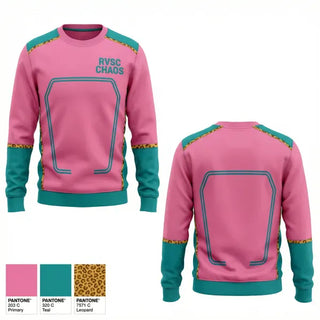 Crew Neck Sweatshirt, RVSC CHAOS, Women's Soccer, Teamtime, Team time, sublimation, custom sports apparel, team uniforms, spirit wear, spiritwear, sports uniforms, custom shirts, team store, custom team store, fundraiser sports, apparel fundraiser