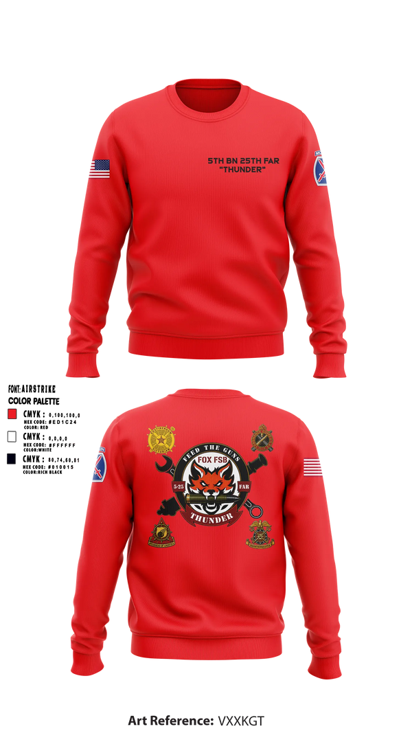 Crew Neck Sweatshirt, F FSB, 5-25 FAR, Army, Teamtime, Team time, sublimation, custom sports apparel, team uniforms, spirit wear, spiritwear, sports uniforms, custom shirts, team store, custom team store, fundraiser sports, apparel fundraiser
