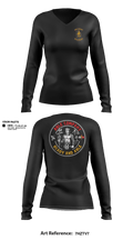 307TH ESB-E 96188121 Women's Long Sleeve V-neck Shirt - 1
