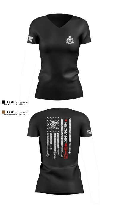 661st ECC 63217424 Women's Short Sleeve V-neck Shirt - 2