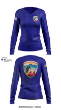 Civil Disturbance Unit 55553252 Women's Long Sleeve V-neck Shirt - 101