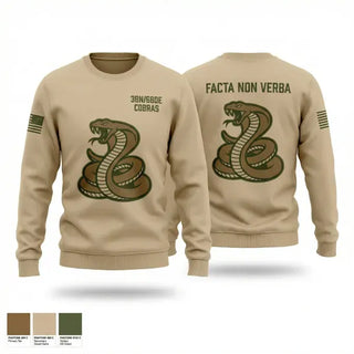 Crew Neck Sweatshirt, 3BN/6BDE Cobras, Army, Teamtime, Team time, sublimation, custom sports apparel, team uniforms, spirit wear, spiritwear, sports uniforms, custom shirts, team store, custom team store, fundraiser sports, apparel fundraiser