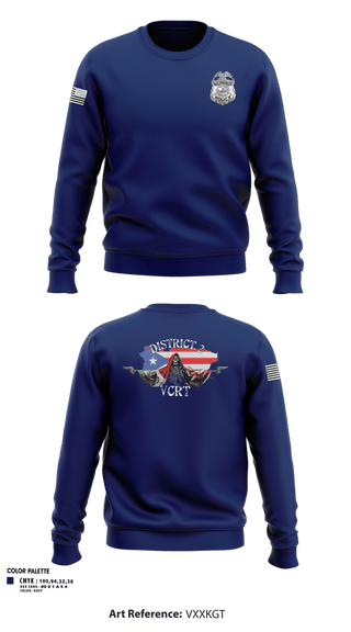 Crew Neck Sweatshirt, D2 Violent Crime Reduction Team, Police, Teamtime, Team time, sublimation, custom sports apparel, team uniforms, spirit wear, spiritwear, sports uniforms, custom shirts, team store, custom team store, fundraiser sports, apparel fundraiser