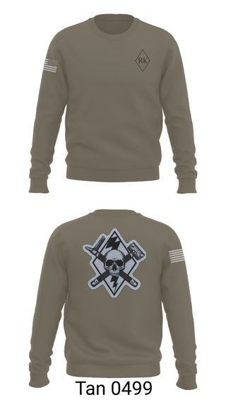 Crew Neck Sweatshirt, 3rd Platoon Cco 2-37 AR, Army, Teamtime, Team time, sublimation, custom sports apparel, team uniforms, spirit wear, spiritwear, sports uniforms, custom shirts, team store, custom team store, fundraiser sports, apparel fundraiser