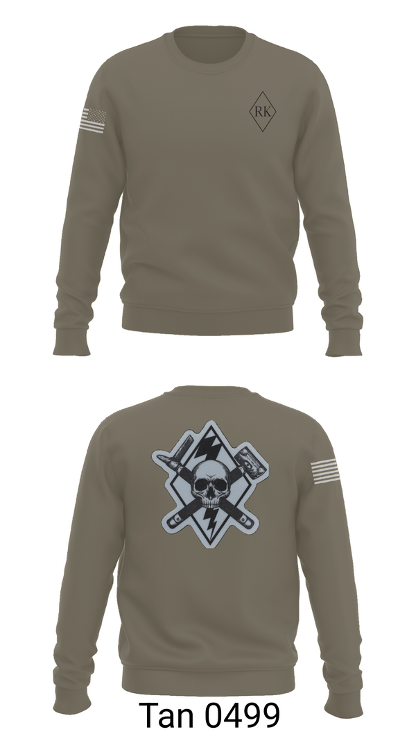 Crew Neck Sweatshirt, 3rd Platoon Cco 2-37 AR, Army, Teamtime, Team time, sublimation, custom sports apparel, team uniforms, spirit wear, spiritwear, sports uniforms, custom shirts, team store, custom team store, fundraiser sports, apparel fundraiser