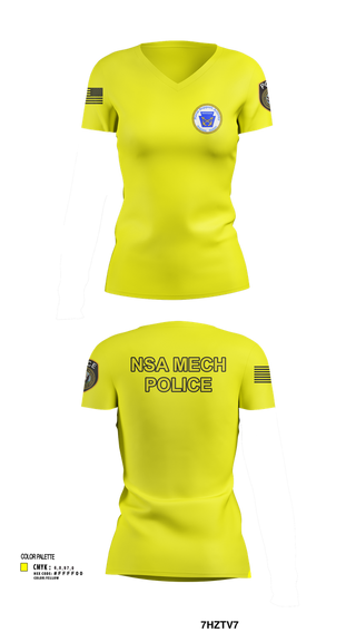 Womens Short Sleeve Vneck Shirt, NSA Mechanicsburg, , Teamtime, Team time, sublimation, custom sports apparel, team uniforms, spirit wear, spiritwear, sports uniforms, custom shirts, team store, custom team store, fundraiser sports, apparel fundraiser