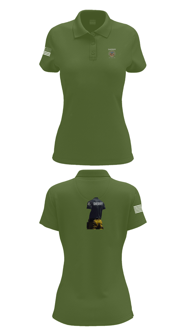 Womens Short Sleeve Performance Polo, Sheriff Transportation, , Teamtime, Team time, sublimation, custom sports apparel, team uniforms, spirit wear, spiritwear, sports uniforms, custom shirts, team store, custom team store, fundraiser sports, apparel fundraiser