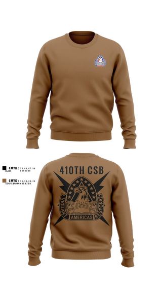Crew Neck Sweatshirt, 410th Contracting Support Brigade, Army, Teamtime, Team time, sublimation, custom sports apparel, team uniforms, spirit wear, spiritwear, sports uniforms, custom shirts, team store, custom team store, fundraiser sports, apparel fundraiser