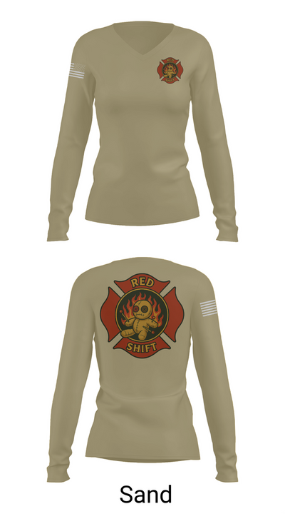 City of Lake Geneva Fire Department 76395935 Women's Long Sleeve V-neck Shirt - 97