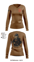 CAT 611 59474456 Women's Long Sleeve V-neck Shirt - 28