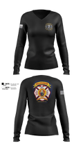 BELVEDERE FIRE RESCUE 75819874 Women's Long Sleeve V-neck Shirt - 80