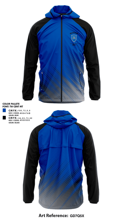 Marian Crusaders Soccer 38611579 Windbreaker - 2