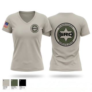 Womens Short Sleeve Vneck Shirt, PICKENS COUNTY SHERIFF'S OFFICE SRO, Police, Teamtime, Team time, sublimation, custom sports apparel, team uniforms, spirit wear, spiritwear, sports uniforms, custom shirts, team store, custom team store, fundraiser sports, apparel fundraiser