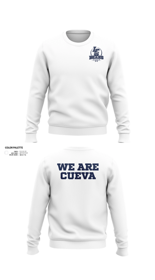 Crew Neck Sweatshirt, La Cueva Bears, Cheer, Teamtime, Team time, sublimation, custom sports apparel, team uniforms, spirit wear, spiritwear, sports uniforms, custom shirts, team store, custom team store, fundraiser sports, apparel fundraiser