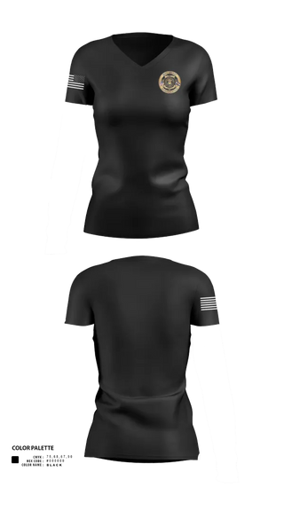 Womens Short Sleeve Vneck Shirt, Bent County Sheriff, Police, Teamtime, Team time, sublimation, custom sports apparel, team uniforms, spirit wear, spiritwear, sports uniforms, custom shirts, team store, custom team store, fundraiser sports, apparel fundraiser