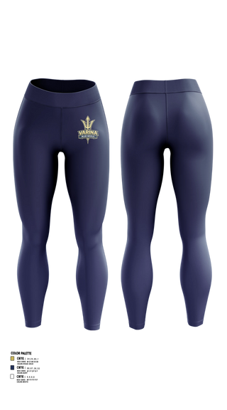 Womens Leggings, Varina, Track & Field, Teamtime, Team time, sublimation, custom sports apparel, team uniforms, spirit wear, spiritwear, sports uniforms, custom shirts, team store, custom team store, fundraiser sports, apparel fundraiser