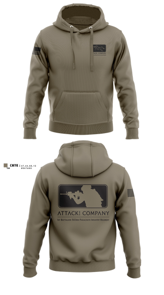 Hoodie, Attack Company, Army, Teamtime, Team time, sublimation, custom sports apparel, team uniforms, spirit wear, spiritwear, sports uniforms, custom shirts, team store, custom team store, fundraiser sports, apparel fundraiser