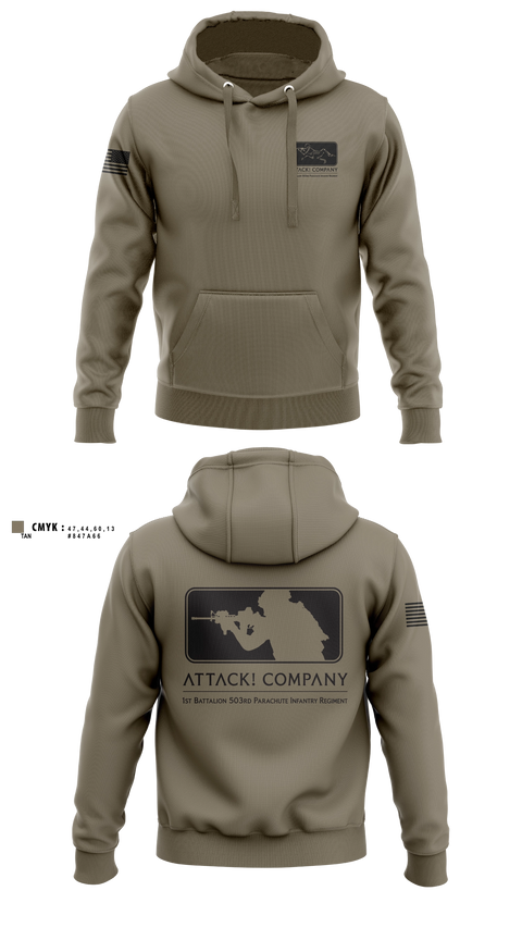 Hoodie, Attack Company, Army, Teamtime, Team time, sublimation, custom sports apparel, team uniforms, spirit wear, spiritwear, sports uniforms, custom shirts, team store, custom team store, fundraiser sports, apparel fundraiser