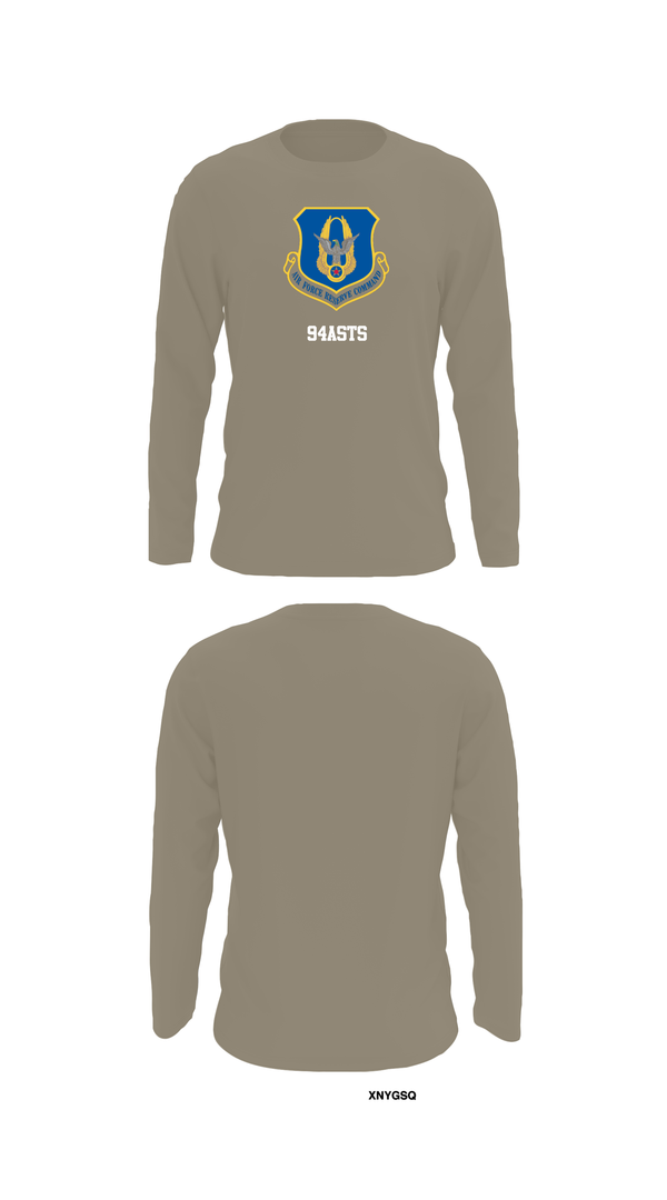 Long Sleeve Performance Shirt, 94ASTS, Air Force, Teamtime, Team time, sublimation, custom sports apparel, team uniforms, spirit wear, spiritwear, sports uniforms, custom shirts, team store, custom team store, fundraiser sports, apparel fundraiser