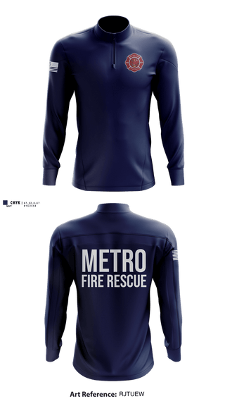 Quarter Zip Jacket, Metro Fire Rescue, Fire Department, Teamtime, Team time, sublimation, custom sports apparel, team uniforms, spirit wear, spiritwear, sports uniforms, custom shirts, team store, custom team store, fundraiser sports, apparel fundraiser