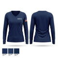 SMRVFD Women's Long Sleeve V-neck Shirt - 1