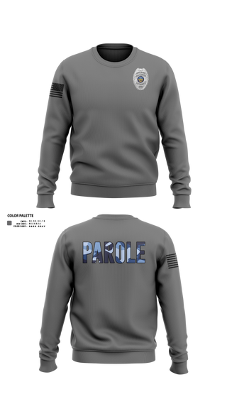 Crew Neck Sweatshirt, Adult Parole Authority, Police, Teamtime, Team time, sublimation, custom sports apparel, team uniforms, spirit wear, spiritwear, sports uniforms, custom shirts, team store, custom team store, fundraiser sports, apparel fundraiser