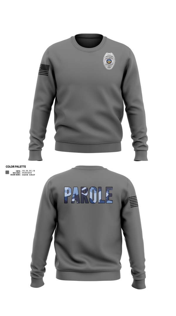 Crew Neck Sweatshirt, Adult Parole Authority, Police, Teamtime, Team time, sublimation, custom sports apparel, team uniforms, spirit wear, spiritwear, sports uniforms, custom shirts, team store, custom team store, fundraiser sports, apparel fundraiser