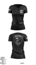 Fulton Police Department 27138775 Women's Short Sleeve V-neck Shirt - 1