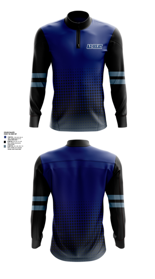 Quarter Zip Jacket, AZ Heat, , Teamtime, Team time, sublimation, custom sports apparel, team uniforms, spirit wear, spiritwear, sports uniforms, custom shirts, team store, custom team store, fundraiser sports, apparel fundraiser