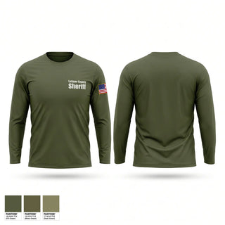 Long Sleeve Performance Shirt, Latimer County Sheriff, Police, Teamtime, Team time, sublimation, custom sports apparel, team uniforms, spirit wear, spiritwear, sports uniforms, custom shirts, team store, custom team store, fundraiser sports, apparel fundraiser