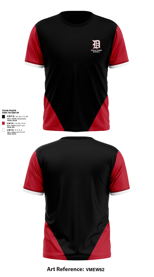 Short Sleeve Performance Shirt, DeKalb Barons Baseball, Baseball, Teamtime, Team time, sublimation, custom sports apparel, team uniforms, spirit wear, spiritwear, sports uniforms, custom shirts, team store, custom team store, fundraiser sports, apparel fundraiser
