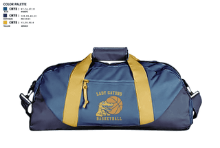 Duffle Bag, Lady Gators Basketball, Women's Basketball, Teamtime, Team time, sublimation, custom sports apparel, team uniforms, spirit wear, spiritwear, sports uniforms, custom shirts, team store, custom team store, fundraiser sports, apparel fundraiser