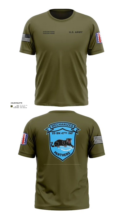 C Co 2-47 197th Infantry Brigade 20243468 Short Sleeve Performance Shirt - 31