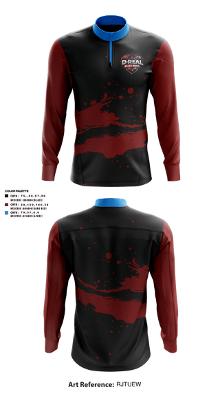 Quarter Zip Jacket, D-real elite boyz, , Teamtime, Team time, sublimation, custom sports apparel, team uniforms, spirit wear, spiritwear, sports uniforms, custom shirts, team store, custom team store, fundraiser sports, apparel fundraiser