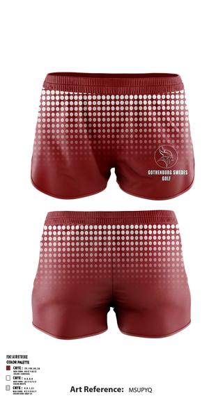 Womens Shorts, Gothenburg Swedes Golf, Golf, Teamtime, Team time, sublimation, custom sports apparel, team uniforms, spirit wear, spiritwear, sports uniforms, custom shirts, team store, custom team store, fundraiser sports, apparel fundraiser