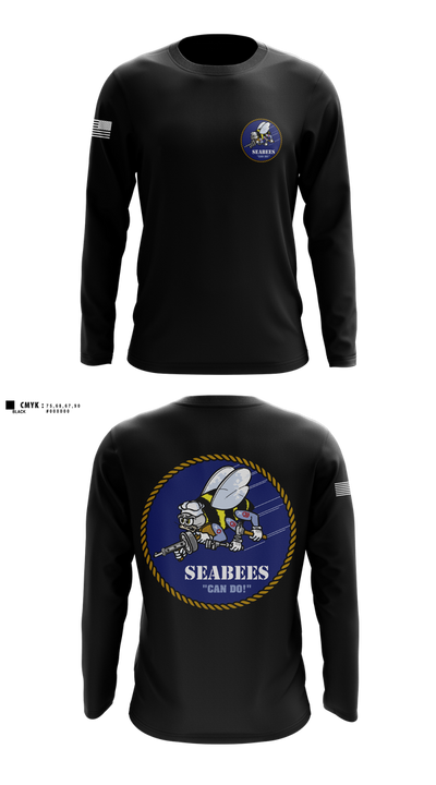 Seabees 38921664 Long Sleeve Performance Shirt 1