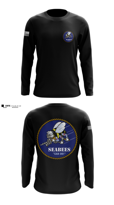 Long Sleeve Performance Shirt, Seabees, , Teamtime, Team time, sublimation, custom sports apparel, team uniforms, spirit wear, spiritwear, sports uniforms, custom shirts, team store, custom team store, fundraiser sports, apparel fundraiser