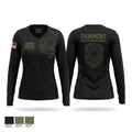 Fairmont Police Department 92801018 Women's Long Sleeve V-neck Shirt - 1