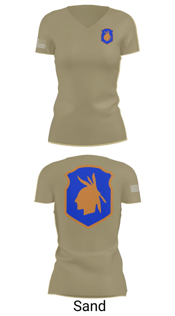 Womens Short Sleeve Vneck Shirt, 98th training div, , Teamtime, Team time, sublimation, custom sports apparel, team uniforms, spirit wear, spiritwear, sports uniforms, custom shirts, team store, custom team store, fundraiser sports, apparel fundraiser