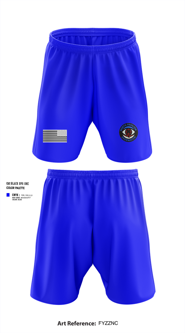 Athletic Shorts With Pockets, North Pavilion Overwatch, , Teamtime, Team time, sublimation, custom sports apparel, team uniforms, spirit wear, spiritwear, sports uniforms, custom shirts, team store, custom team store, fundraiser sports, apparel fundraiser